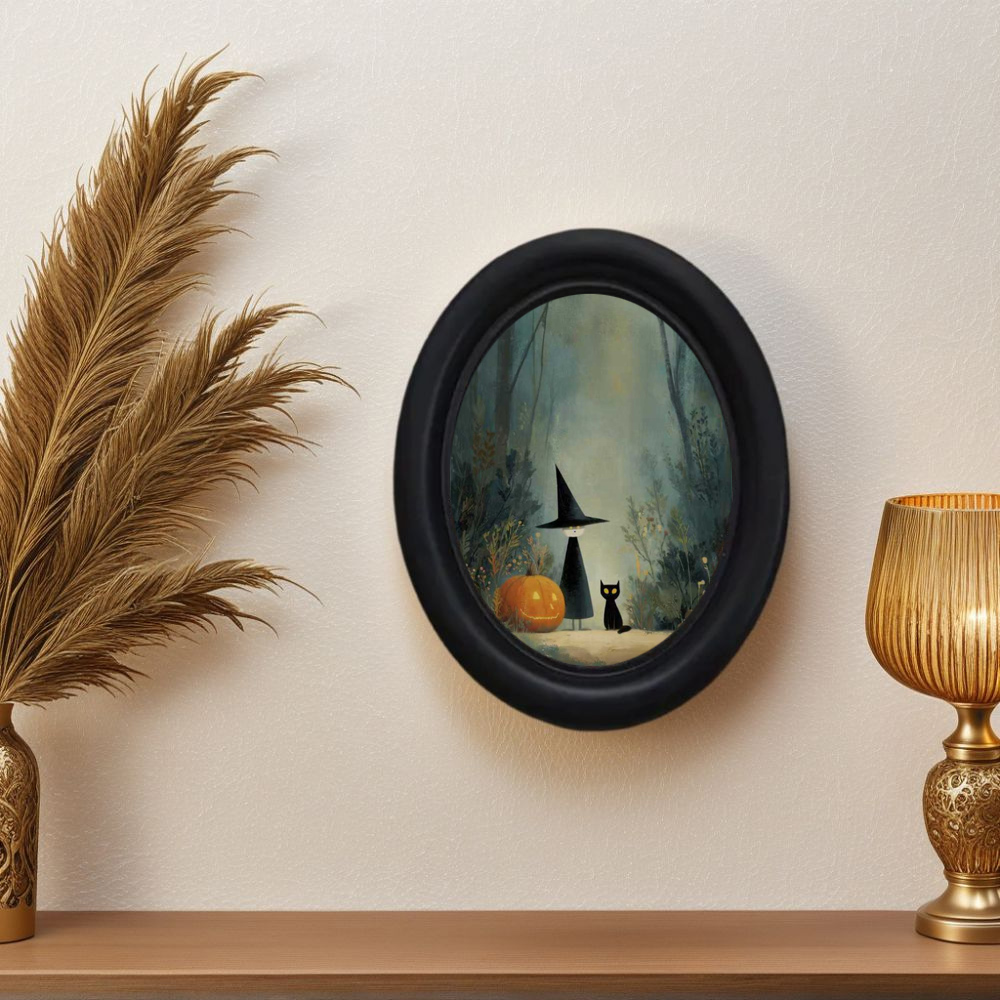 Office Furniture Design - Mural Seni Dinding Penyihir Halloween Vintage