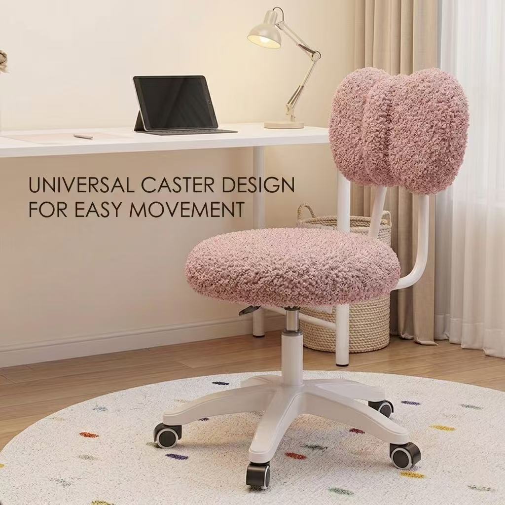 Kursi Kantor Putar Boucle Lucu - Office Furniture Desk ulasan dan harga