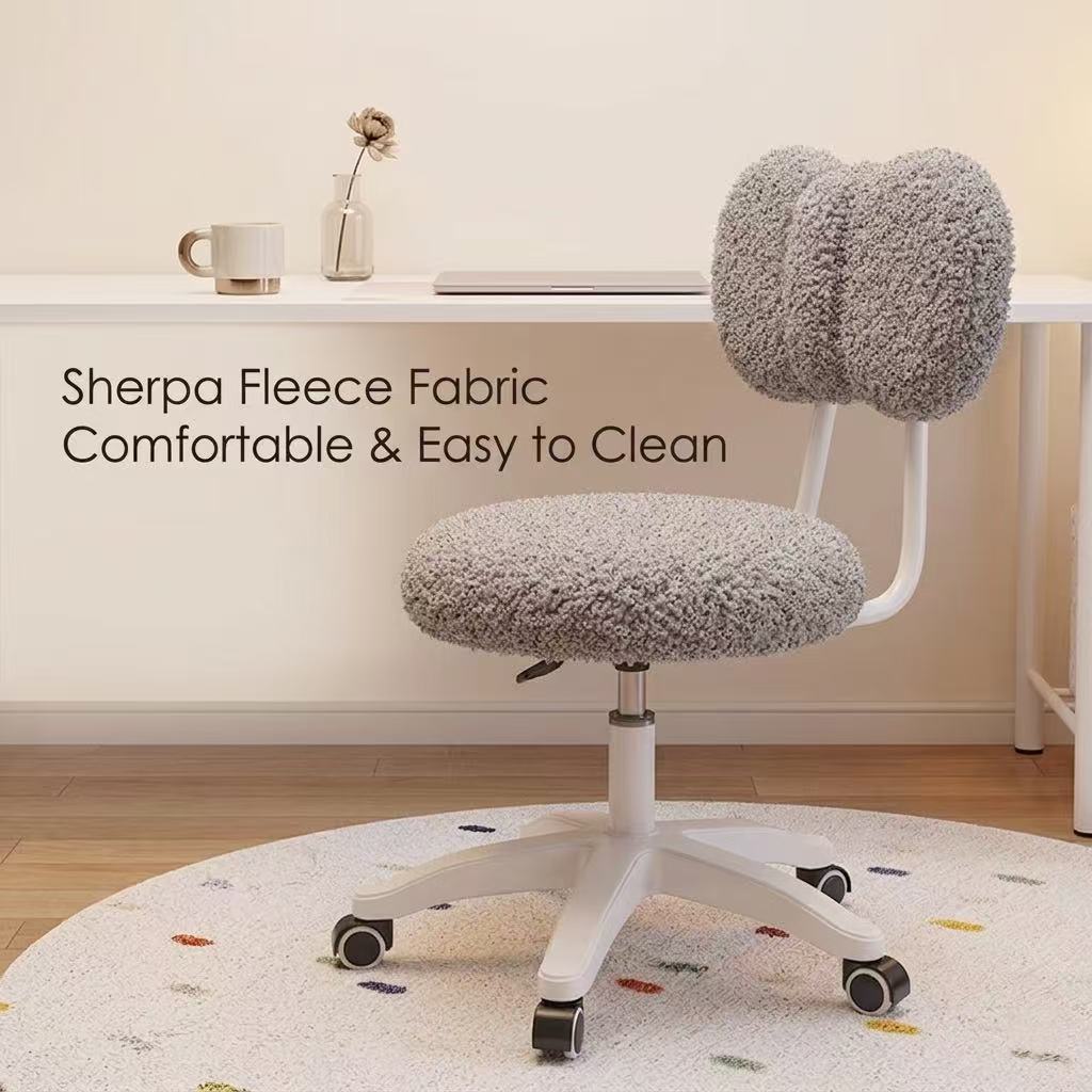 Kursi Kantor Putar Boucle Lucu - Office Furniture Desk ulasan dan harga