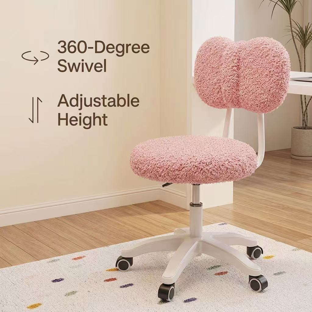 Kursi Kantor Putar Boucle Lucu - Office Furniture Desk ulasan dan harga