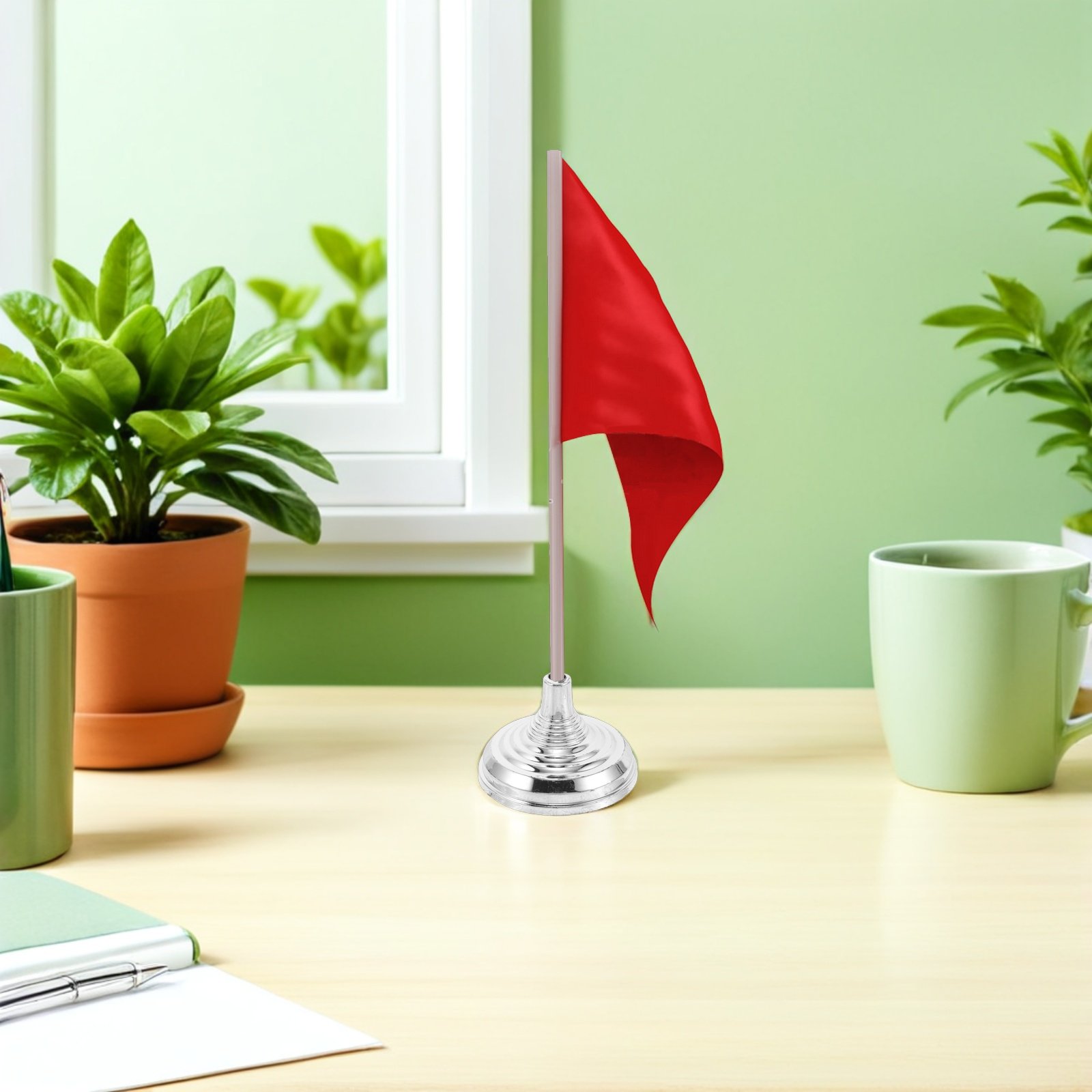 12 Buah Penyangga Bendera Meja - Office Furniture Design ulasan dan harga