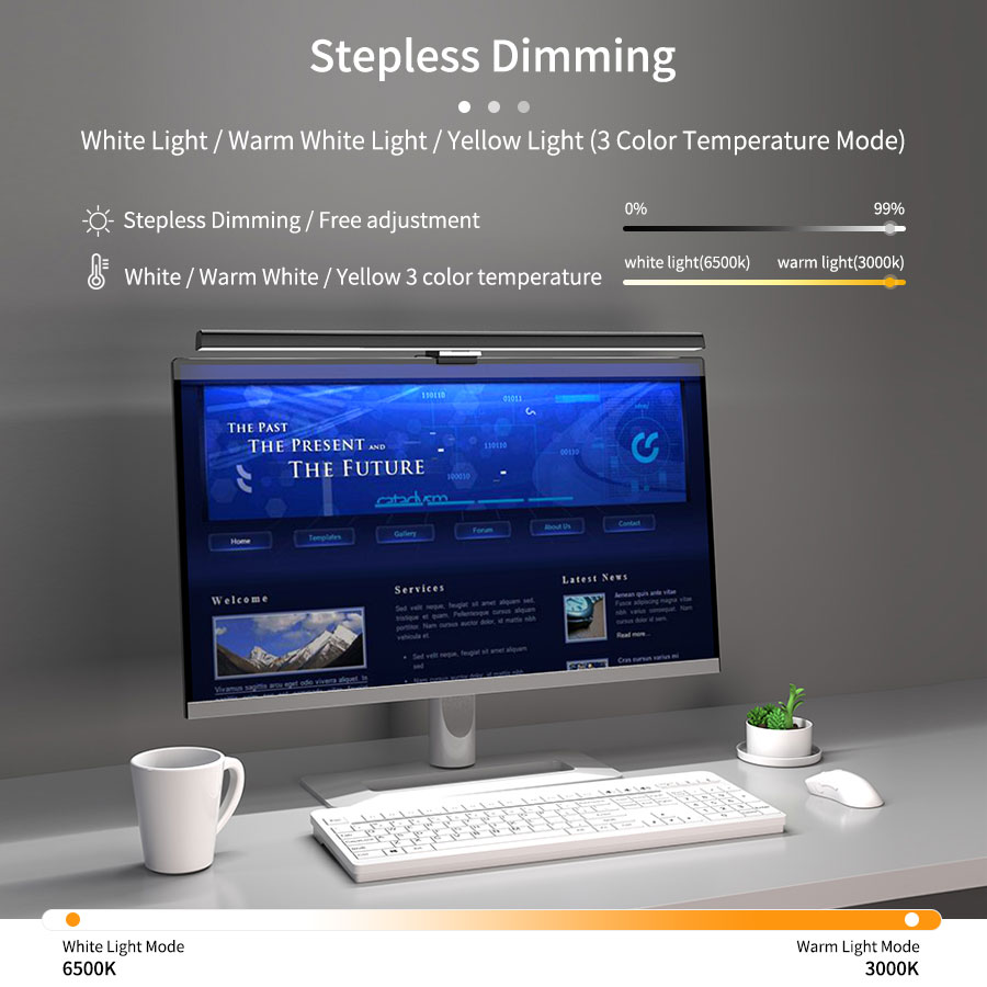 Lampu LED Monitor 50cm, Lampu  - Office Furniture Desk ulasan dan harga