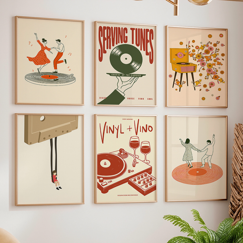 1 Buah Poster Kanvas Musik Ant - Office Furniture Design ulasan dan harga