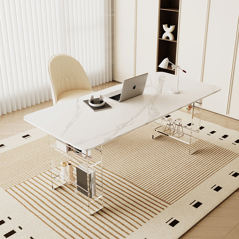 Meja Kerja Batu Sintered Kelas - Office Furniture Design ulasan dan harga