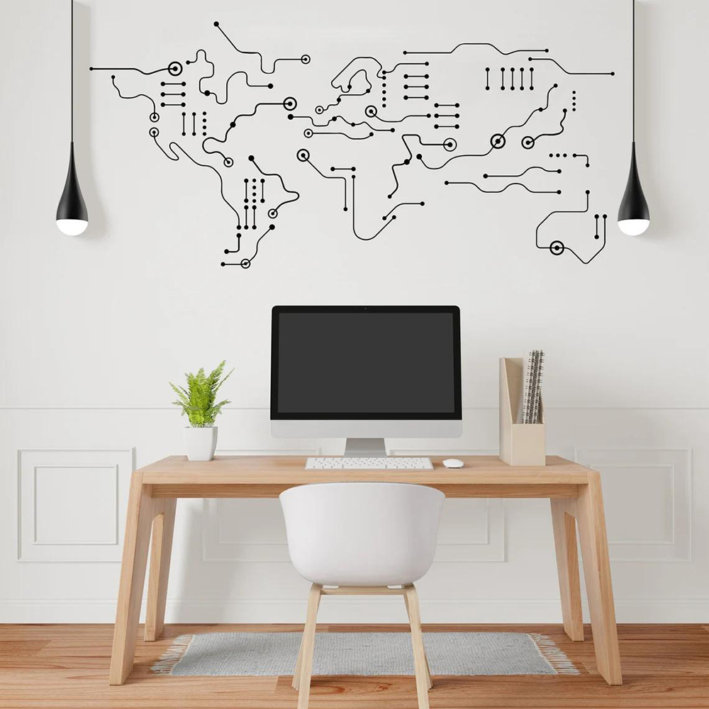 Papan Sirkuit Peta Dunia Kanto - Office Furniture World ulasan dan harga