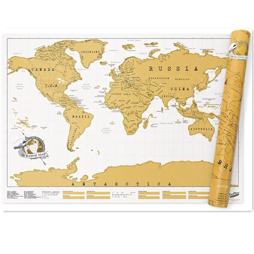 Poster Seni Dinding Peta Dunia - Office Furniture World ulasan dan harga