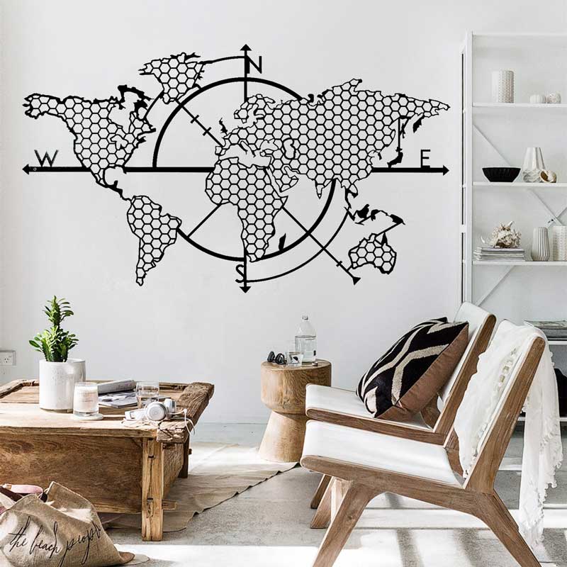 Stiker Dinding Vinil Kompas Pe - Office Furniture World ulasan dan harga
