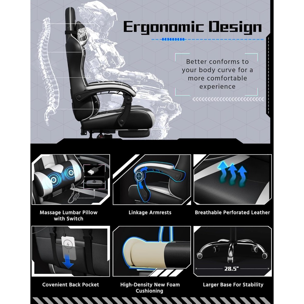 Kursi Gaming Ergonomis yang Da - Office X Furniture ulasan dan harga