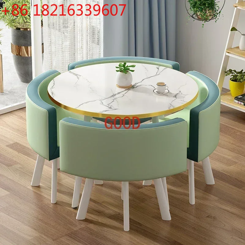 Set Meja Makan Marmer TAO Poke - Office Furniture Center ulasan dan harga
