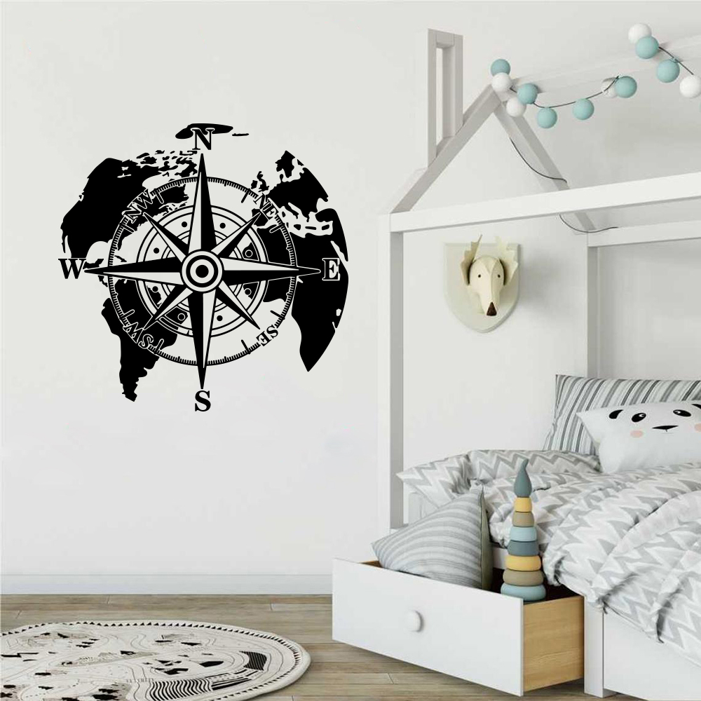 Stiker dinding Camper peta dun - Office Furniture World ulasan dan harga