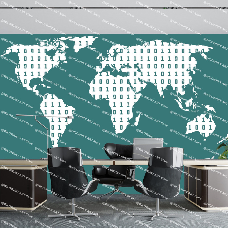 Stiker Teknologi Kode Biner Pe - Office Furniture World ulasan dan harga